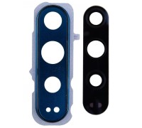 Стекло камеры для Honor 20 Pro, с рамкой, синее (Phantom Blue)