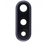 Скло камери для Huawei P30 Lite, чорне (Midnight Black), з рамкою, 24 Мп