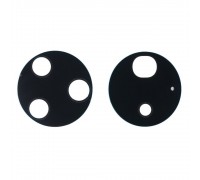 Скло камери для Huawei P50 Pro, чорне, без рамки, комплект 2 шт.