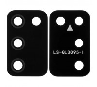 Скло камери для Samsung A025F/DS Galaxy A02s, чорне, без рамки