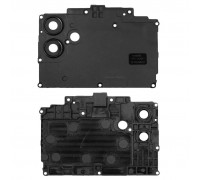 Стекло камеры для Samsung A045 Galaxy A04, черное, с рамкой