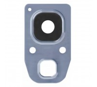 Стекло камеры для Samsung A320 Galaxy A3 2017, A520, A720, голубое, с рамкой