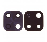 Скло камери для Xiaomi Redmi 10C, Poco C40, чорне, без рамки, маленьке