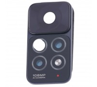 Стекло камеры для Xiaomi Redmi Note 11 Pro, черное, с рамкой