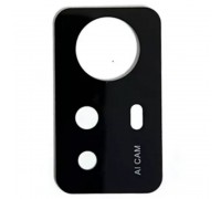 Стекло камеры для Xiaomi Redmi Note 12S, черное, без рамки