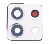 Стекло камеры для Xiaomi Redmi Note 13 5G, белое, с рамкой