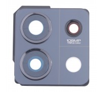 Стекло камеры для Xiaomi Redmi Note 13 5G, черное, с рамкой