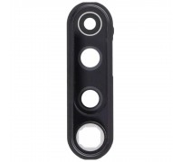 Скло камери для Xiaomi Redmi Note 8 Pro, чорне, з рамкою