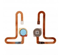 Шлейф для Xiaomi Redmi Note 8, Redmi Note 8 (2021), сканера отпечатка пальца (Touch ID), синий (Neptune Blue)