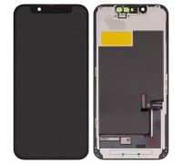 Дисплей для iPhone 13 mini, черный, с рамкой, High Copy (OLED) DD-OLED