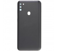 Задня панель корпусу для Samsung M115 Galaxy M11, чорна + скло камери
