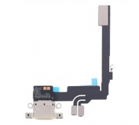Шлейф для iPhone 16 Pro, коннектора зарядки, серый (Natural Titanium), с микрофоном, Original (PRC)