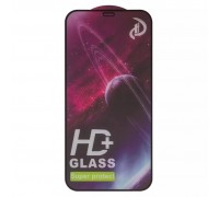 Защитное стекло ASP для Apple iPhone 12, iPhone 12 Pro, совместимо с чехлом, Full Glue, черный