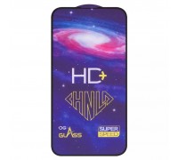 Защитное стекло ASP для Apple iPhone 14 Pro Max, 0,33 мм 9H, совместимо с чехлом, Full Glue, черный, HD+