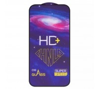 Захисне скло ASP для Apple iPhone 14 Pro, iPhone 15, iPhone 16, 0,33 мм 9H, сумісне з чохлом, Full Glue, чорне, HD+ 