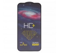 Защитное стекло ASP для Apple iPhone 15 Plus, 0,33 мм 9H, совместимо с чехлом, Full Glue, черный, HD+
