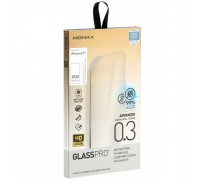 Защитное стекло для Apple iPhone 12 Pro Max, 0.3mm, Glass Pro+ Anti-Bacterial Screen Protector, Momax (PZAP20LBS1T), прозрачное