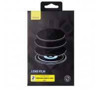 Защитное стекло камеры для Apple iPhone 14, iPhone 14 Plus, 0,3mm, Full-Coverage Camera Lens Protector, Baseus (SGQK000702), комплект 2шт., прозрачное