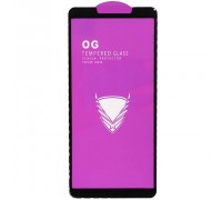 Защитное стекло для Motorola Moto E6 Play XT2029, совместимо с чехлом, Full Glue, (без упаковки), черный