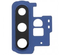 Скло камери для Samsung N975F Galaxy Note 10 Plus, синє (Aura Blue), з рамкою