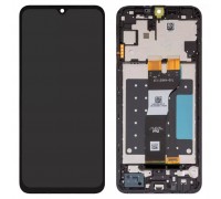 Дисплей для Samsung A057 Galaxy A05s, чорний, з рамкою, Оригінал (переклеєно скло)