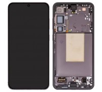 Дисплей для Samsung S926 Galaxy S24 Plus, черный (Onyx Black), с рамкой, Original (PRC)