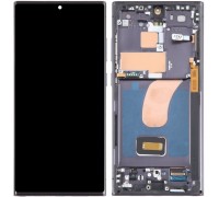 Дисплей для Samsung S918 Galaxy S23 Ultra, серый (Graphite), с рамкой, Original, сервисная упаковка, #GH82-33396A