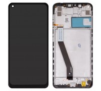 Дисплей для Xiaomi Redmi 10X 4G, Redmi Note 9, чорний, з рамкою, (Box), M2003J15SC, M2003J15SG, M2003J15SS