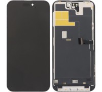 Дисплей для iPhone 14 Pro Max, чорний, з рамкою, Copy (TFT), RJ 