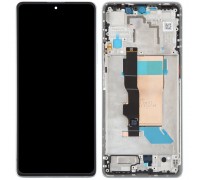 Дисплей для Xiaomi Poco F5, синий (Blue), с рамкой, Copy (TFT)