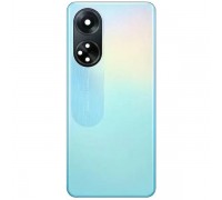 Задня панель корпуса для Oppo A98, голуба (Dreamy Blue) + скло камери