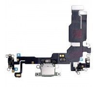 Шлейф для iPhone 15, коннектора зарядки, зеленый, с микрофоном, Original (PRC)