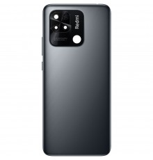 Задняя панель корпуса для Xiaomi Redmi 10C, серая (Graphite Gray) + стекло камеры