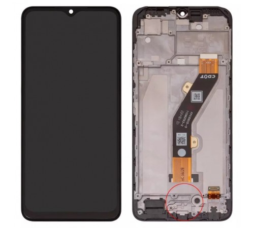 Дисплей для Tecno Spark 10, черный, с рамкой, Original (PRC), KI5Q