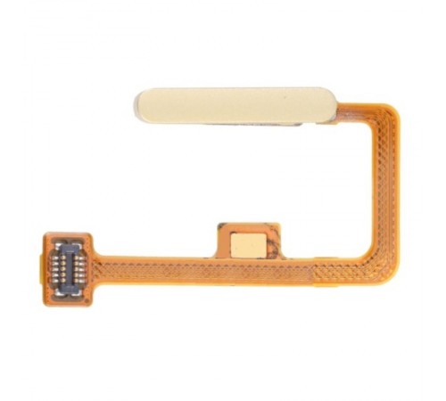 Шлейф для Xiaomi Mi 11 Lite, Mi 11 Lite 5G, Mi 11 Lite 5G NE, сканера відбитка пальця (Touch ID), жовтий (Citrus Yellow), Original (PRC)