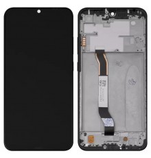 Дисплей для Xiaomi Redmi Note 8, чорний, Лого Redmi, з рамкою, High Copy M1908C3JH, M1908C3JG, M1908C3JI