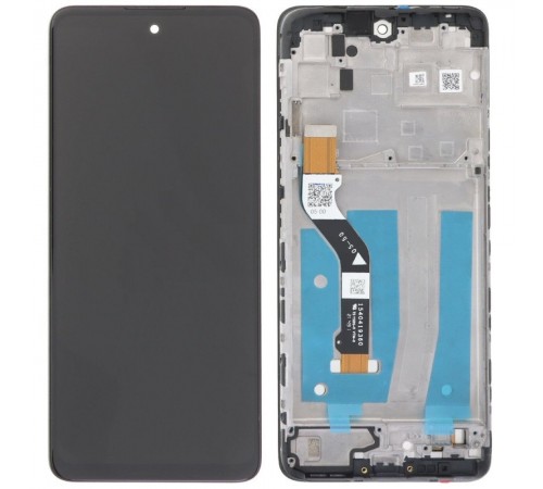 Дисплей для Motorola Moto G60s, чорний, з рамкою, Original (PRC)