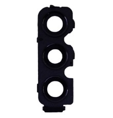 Стекло камеры для Samsung M135 Galaxy M13, черное, с рамкой