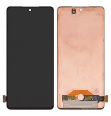 Дисплей для Samsung M526 Galaxy M52, черный, без рамки, Оригинал (переклеено стекло)