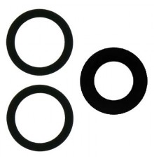 Скло камери для Samsung F946 Galaxy Z Fold 5, чорне, без рамки, комплект 3 шт.