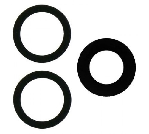 Стекло камеры для Samsung F946 Galaxy Z Fold 5, черное, без рамки, комплект 3шт.