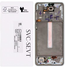 Дисплей для Samsung A336 Galaxy A33 5G, серебристый (White), с рамкой, Original (PRC)