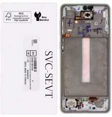 Дисплей для Samsung A336 Galaxy A33 5G, серебристый (White), с рамкой, Original (PRC)