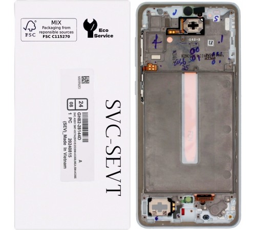 Дисплей для Samsung A336 Galaxy A33 5G, серебристый (White), с рамкой, Original (PRC) Дисплей для Samsung A336 Galaxy A33 5G, серебристый (White), с рамкой, Original (PRC)