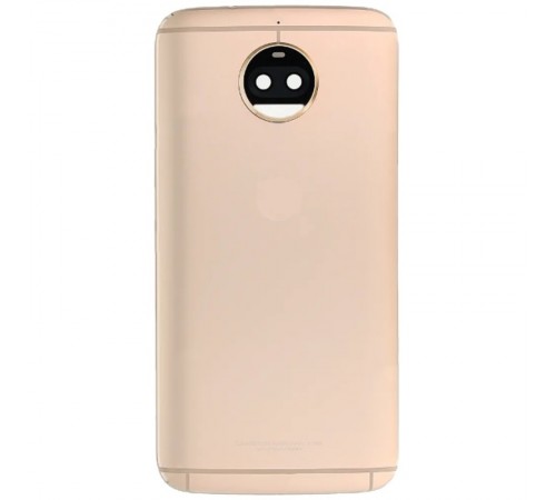 Задняя панель корпуса для Motorola Moto G5s Plus XT1803, золотая (Fine Gold) + стекло камеры