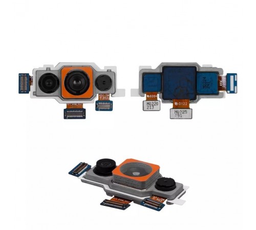 Камера для Samsung A715F/DS Galaxy A71, основная, тройная, Wide+Ultrawide+Depth, 64MP+12MP+5MP, Original (PRC)