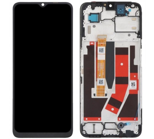 Дисплей для Oppo A77 4G, A57 5G, черный, с рамкой, Original (PRC)