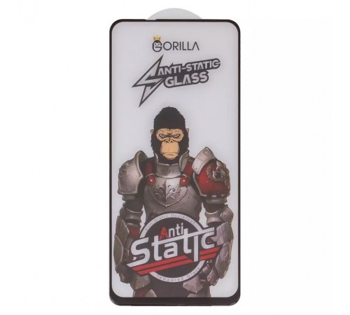 Захисне скло для Xiaomi Redmi 10X 4G, Redmi Note 9, сумісне з чохлом, Full Glue, Anti-Static, чорний, gorilla