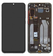 Дисплей для Xiaomi Mi 9 SE, черный, с рамкой, Оригинал (переклеено стекло), M1903F2G