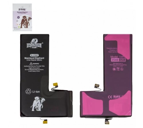 Акумулятор Da Luxiang для Apple iPhone 11 Pro, Li-ion, 3,8 В, 3546 мА·год, підвищена ємність, original IC